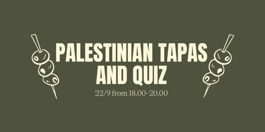 Palestinian Tapas & Quiz 22/9